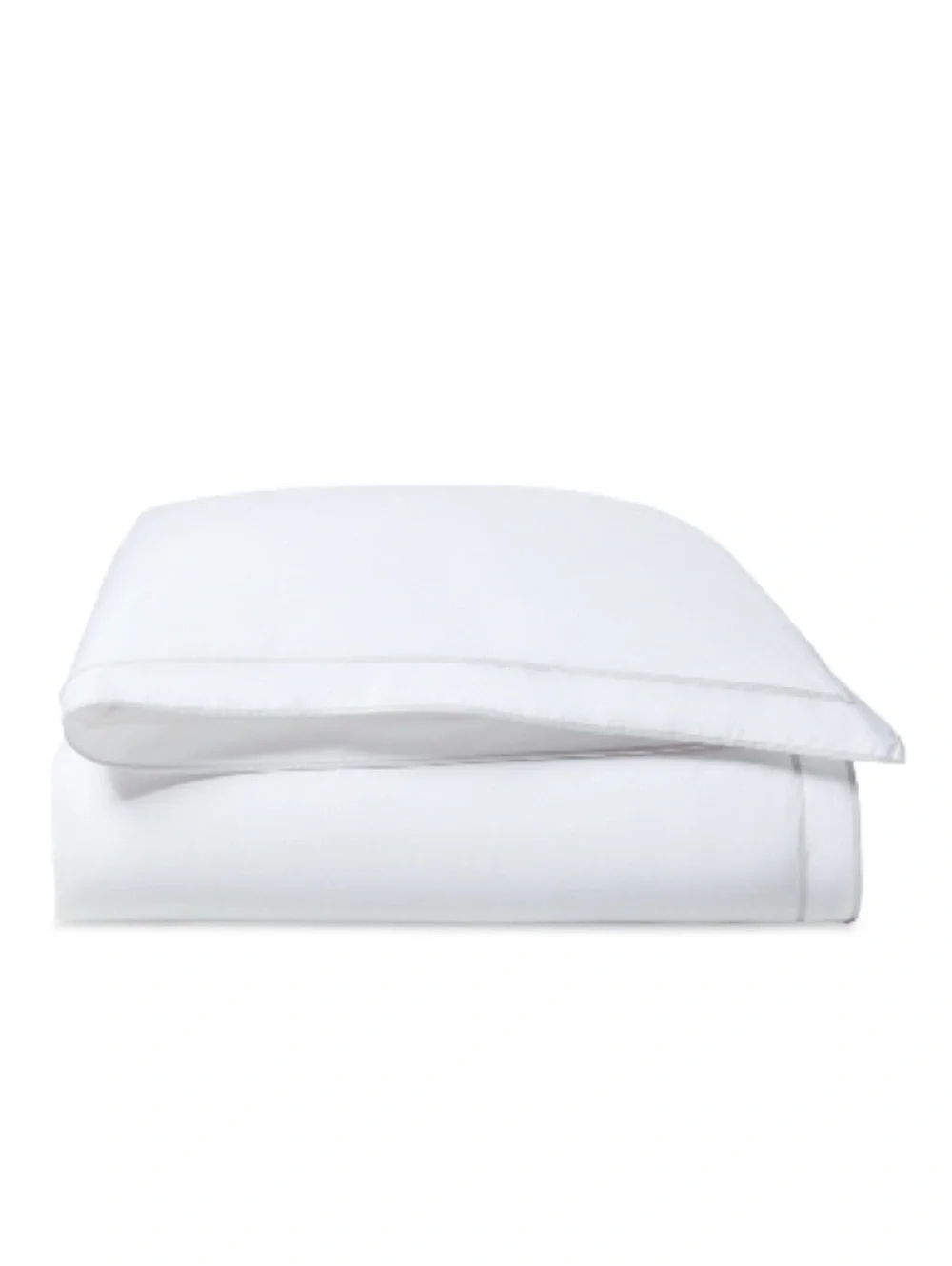 Lauren Ralph Lauren Spencer Duvet Cover in White/Soft Grey, Queen NEW w/Tag $335